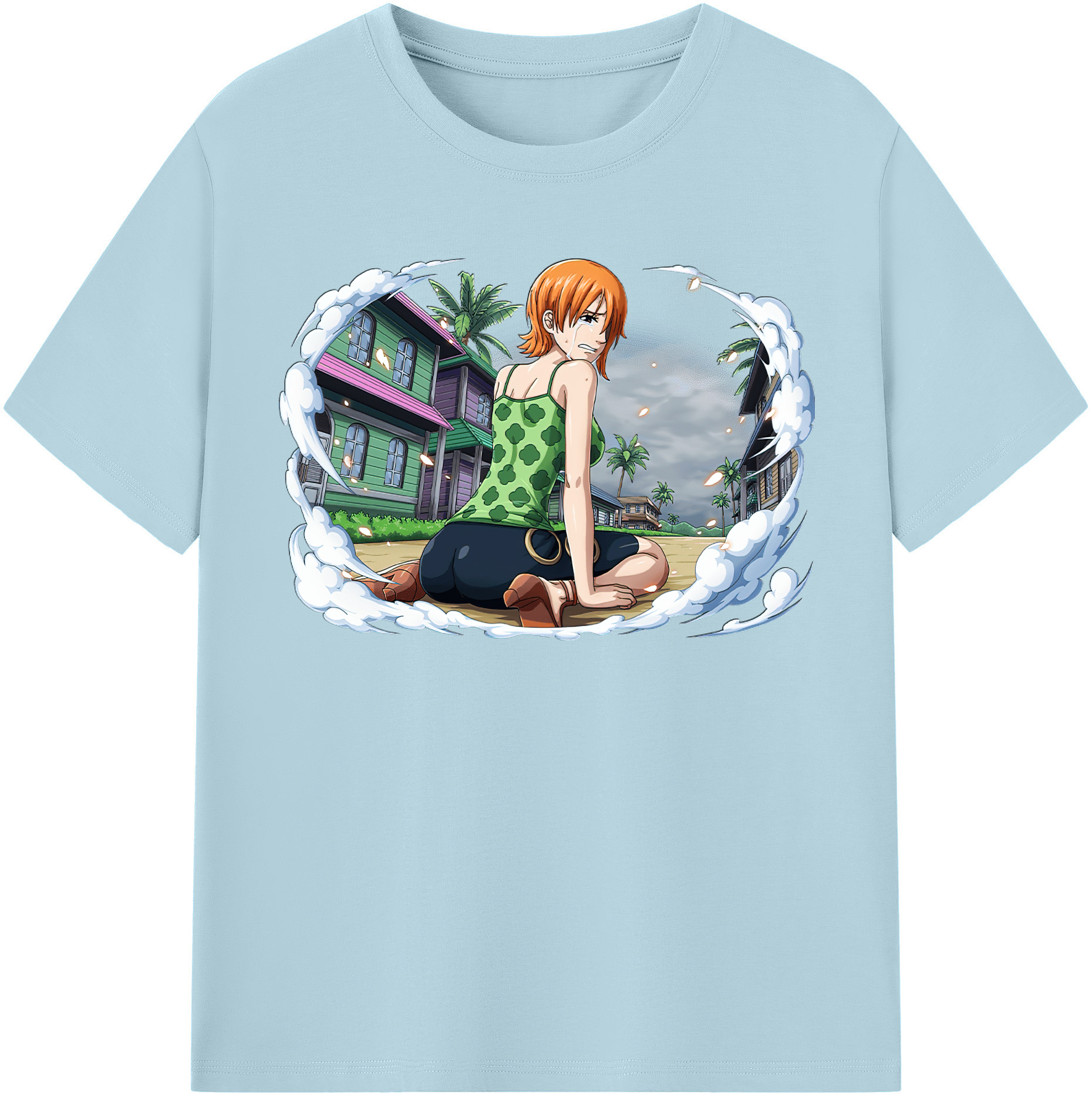 ワンピース ナミ ONE PIECE Nami 綿100％半袖Tシャツ（フロントプリント）